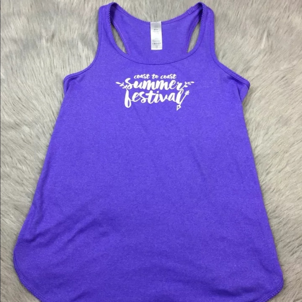 Ivivva Girls Sz 8 Purple Summer Festival Tank